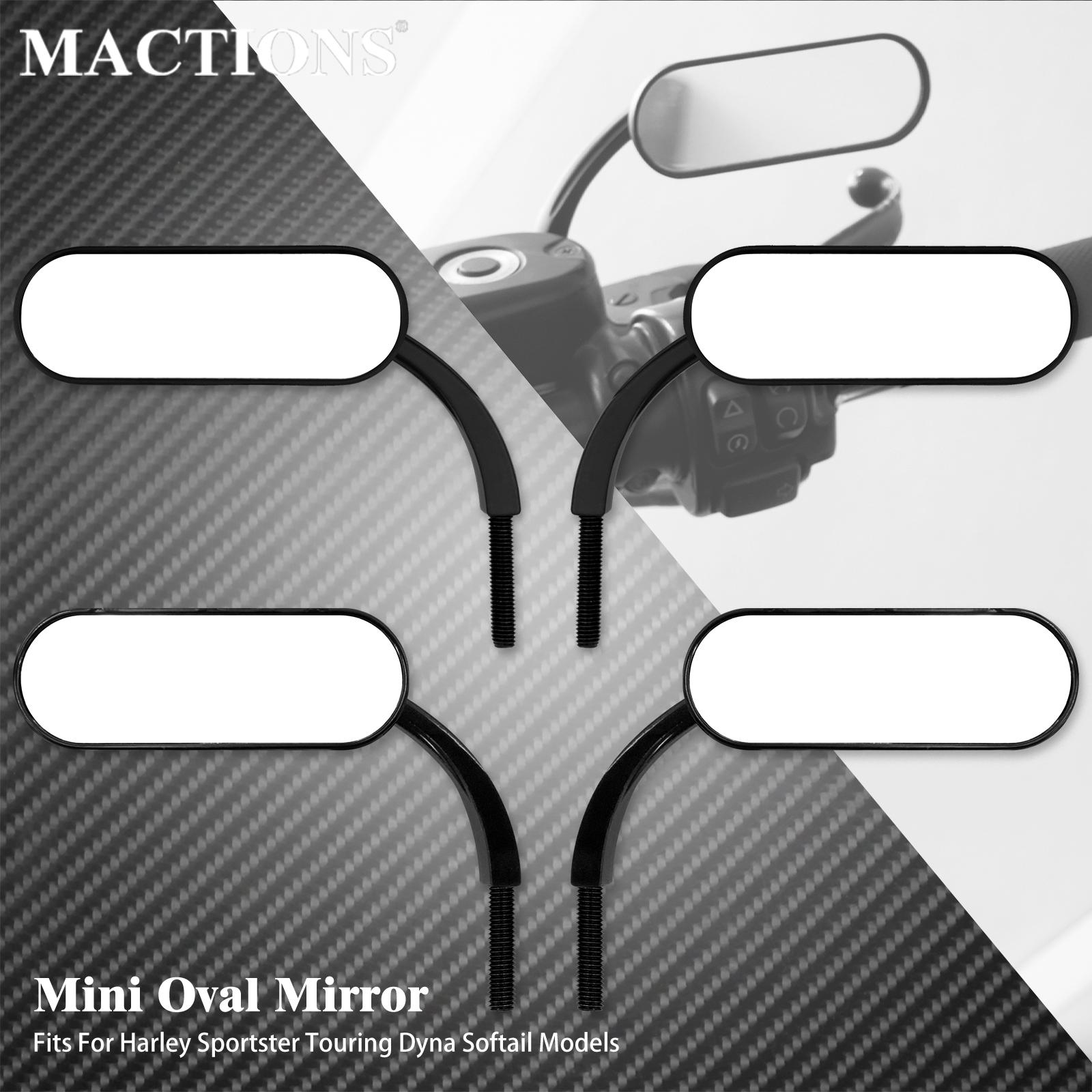 Mirror Extender Bar - Motorfiets Achteruitkijkspiegel Oval Side Spiegel Matte