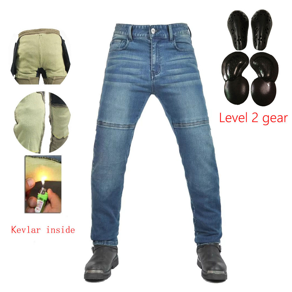 Motorcycle Gear Jeans - Motorrijbroek | Zacht elastisch inzetmechanisme |
