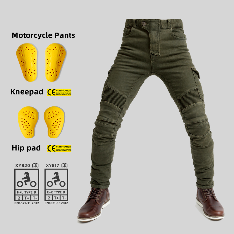 Motorcycle Gear Jeans - Motorfietsbroek, motorbroek, motocrossbroek, vierseizoenen casual broek,