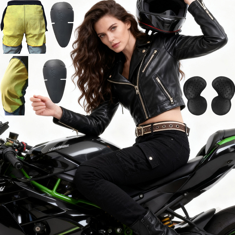 Motorcycle Gear Women Pants - Dames Kevlar motorjeans Slijtvaste rijbroek Motocross