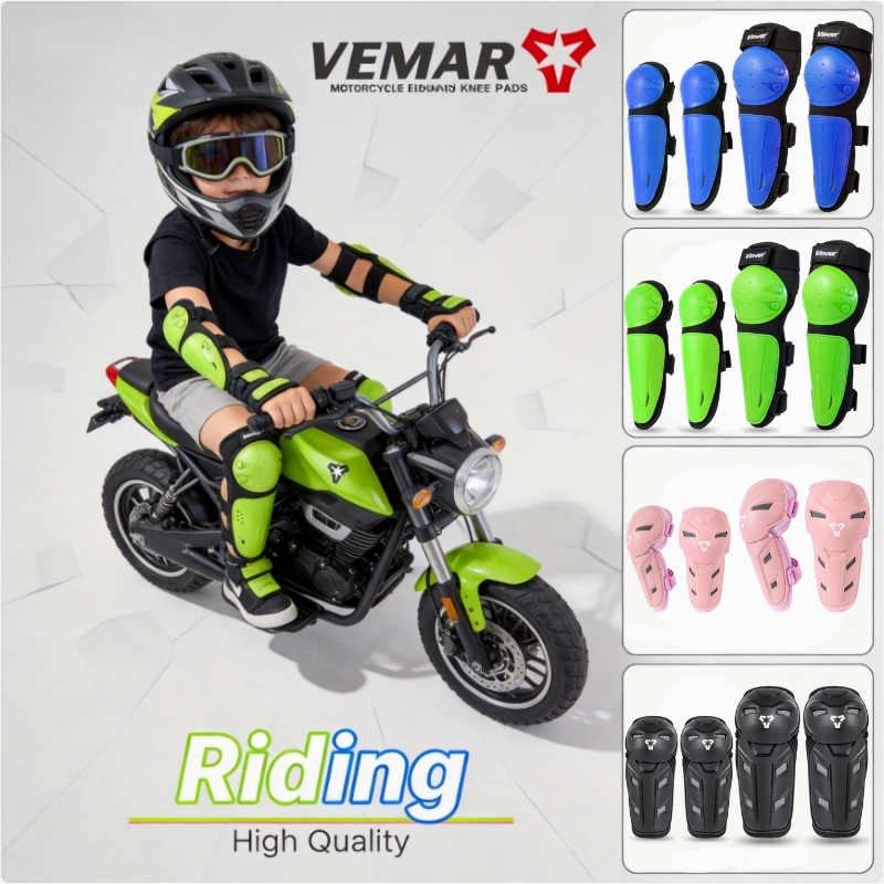 Motorcycle Gear Kids - VEMAR Kinder Knie- en Elleboogbeschermers Set