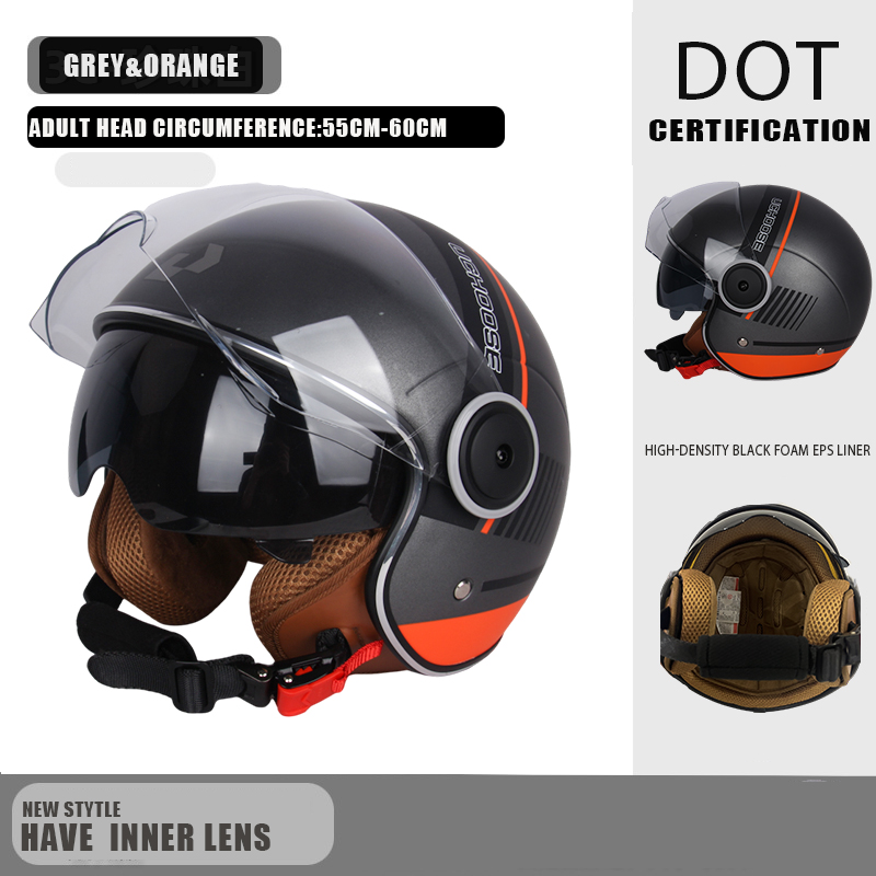 Motorcycle Gear Vintage - DOT-certificering Motor Casco Go Kart Scooter