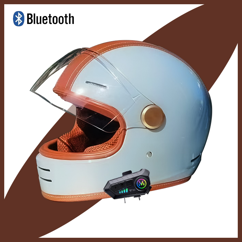 Motorcycle Gear Vintage - Vintage Casque motorhelm - Retro open