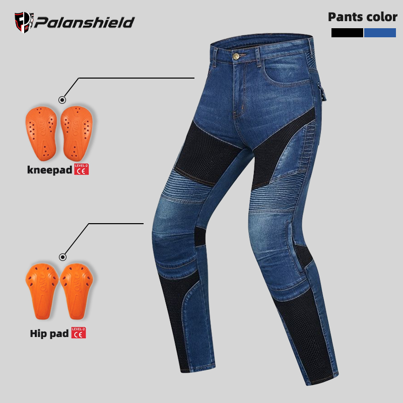 Motorcycle Gear Jeans - Motorfiets Outdoor Heren Broek Beschermende uitrusting