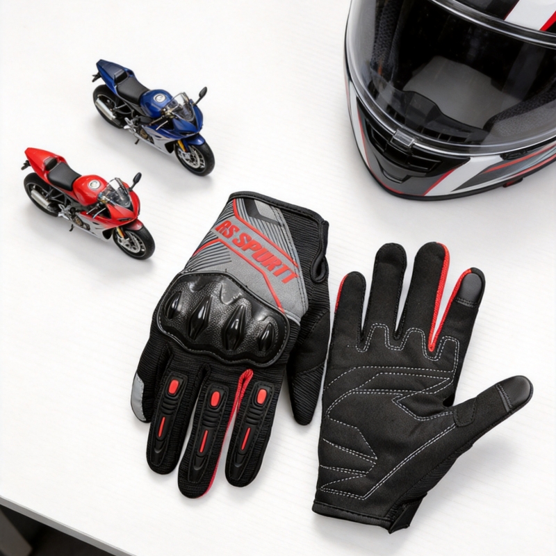 Motorcycle Gear Mesh - RS Volledige Vinger Motorhandschoenen Ademend Mesh