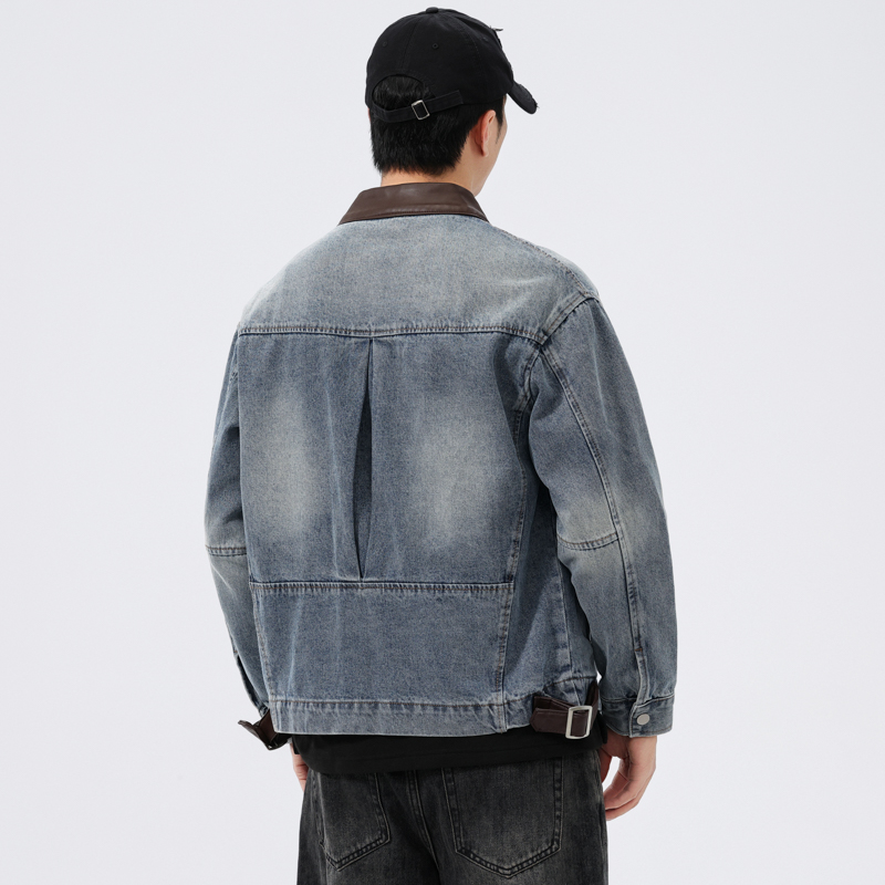 Stand Leren Kraag Denim Jas He - Motorcycle Gear Jeans recensie en prijs