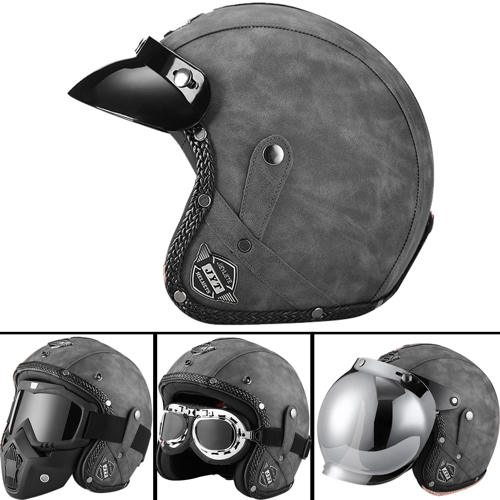 DOT 3/4 Open Gezicht Motorfiet - Motorcycle Gear Vintage recensie en prijs