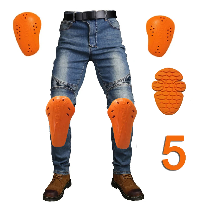 Motorjeans met knie-, heup- en - Motorcycle Gear Women Pants recensie en prijs