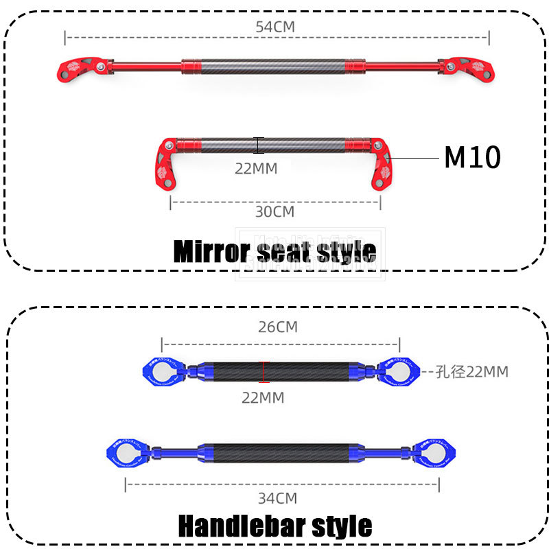 Universele motorfiets balansst - Mirror Extender Bar recensie en prijs