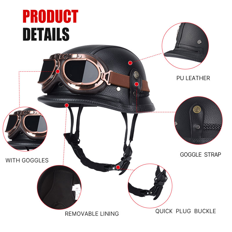 Motorhelmen Casco Moto Helm Ha - Motorcycle Gear Vintage recensie en prijs