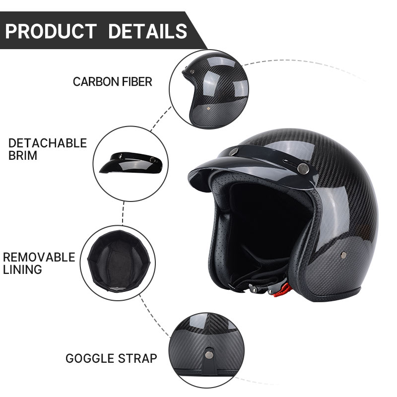 Superlichtgewicht vintage helm - Motorcycle Gear Vintage recensie en prijs