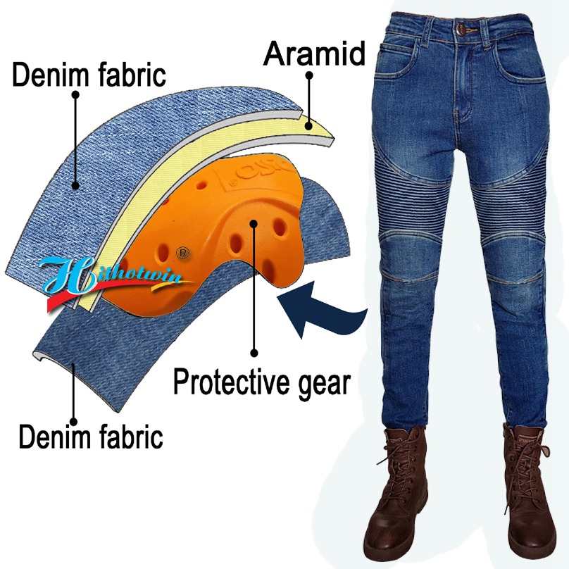 Motorjeans voor dames, Kevlar  - Motorcycle Gear Women Pants recensie en prijs